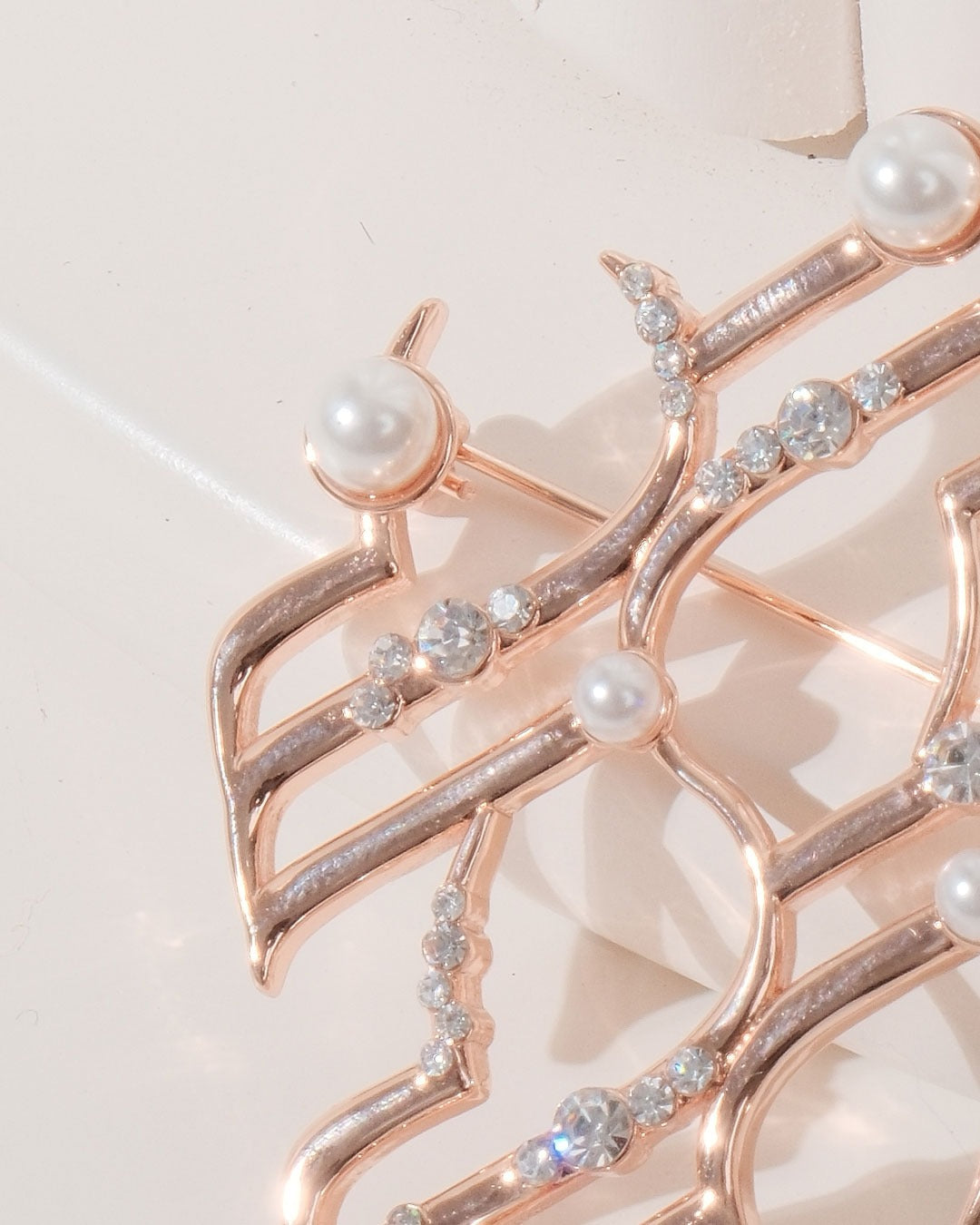 MONOGRAM BROOCH 1 - ROSEGOLD