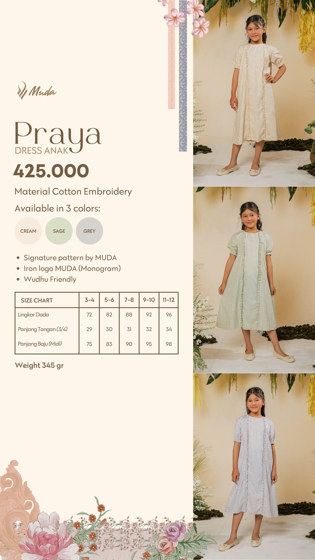 PRAYA DRESS ANAK
